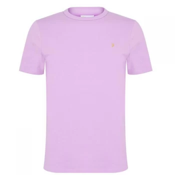 Image of Farah Vintage Denny Short Sleeve T Shirt - Lavender 522