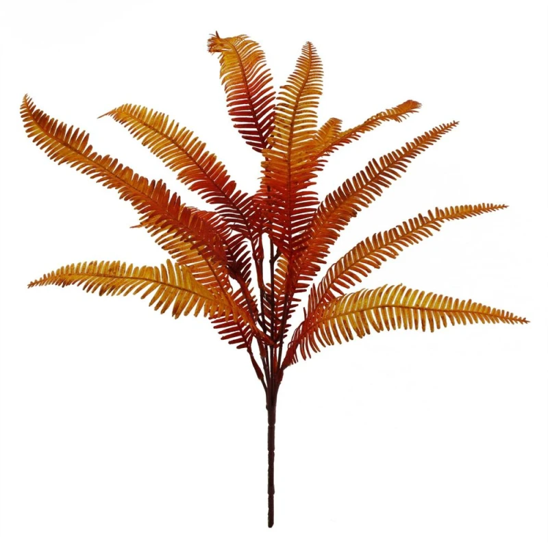 Image of Leaf 55cm Artificial Autumn Fern Bush Plant