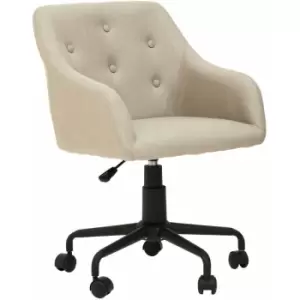 Image of Premier Housewares Brent Beige And Black Home Office Chair