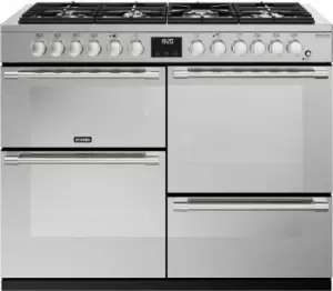 Image of Stoves Sterling Deluxe D1100DF Stainless Steel 110cm Dual Fuel Range Cooker