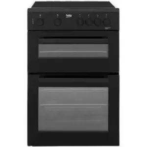 Image of Beko KTC611K 60cm Electric Cooker with Ceramic Hob - Black - A Rated