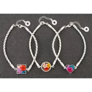 Image of Eternal Flowers Leather Bracelet