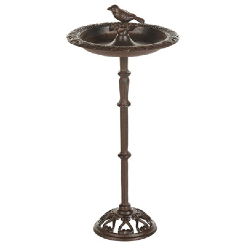 Image of Beliani Retro Bird Bath Swallow Brown