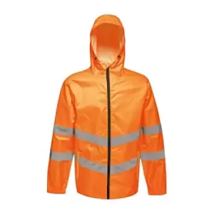 Image of Regatta Unisex Hi Vis Pro Packaway Reflective Work Jacket (L) (Orange)