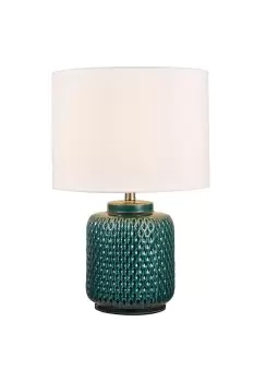 Image of Lighting and Interiors Group The Lighting and Interiors Teal Vision Gloss Table Lamp
