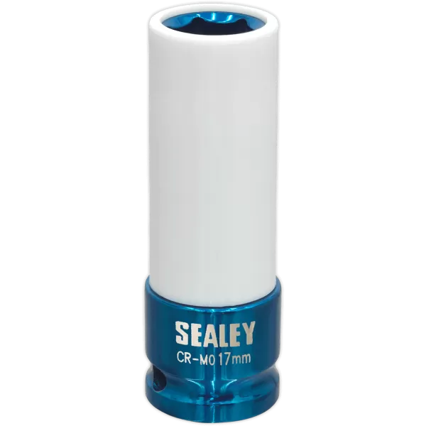 Image of Genuine SEALEY SX03017 Alloy Wheel Impact Socket 17mm 1/2Sq Drive