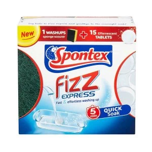 Image of Spontex Fizz Express Washing Up Tablets - 15 Tablets