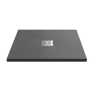 Image of Hudson Reed Square Shower Tray 800 x 800mm - Grey