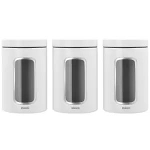 Image of Brabantia Window Canister Set of 3 Pieces - 1.4L