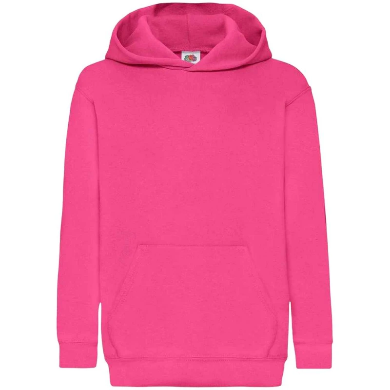 Image of Fruit Of The Loom Classic 80/20 girls's Children's Sweatshirt in Multicolour