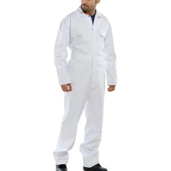 Image of Beeswift Beeswift Click Cotton Drill Boilersuit White 54 CDBSW54