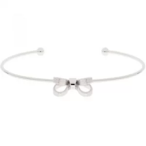 Image of Ted Baker Ladies Silver Plated Olken Mini Opulent Bow Bangle