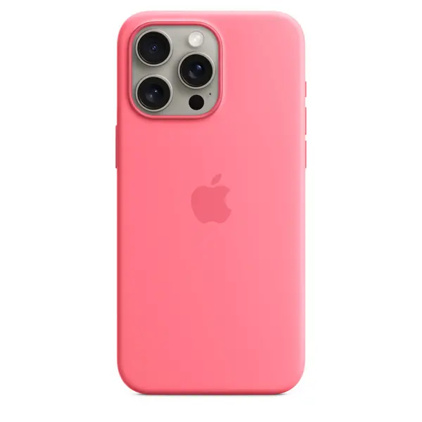 Image of Apple iPhone 15 Pro Max Silicone Case with MagSafe - Pink MWNN3ZM/A
