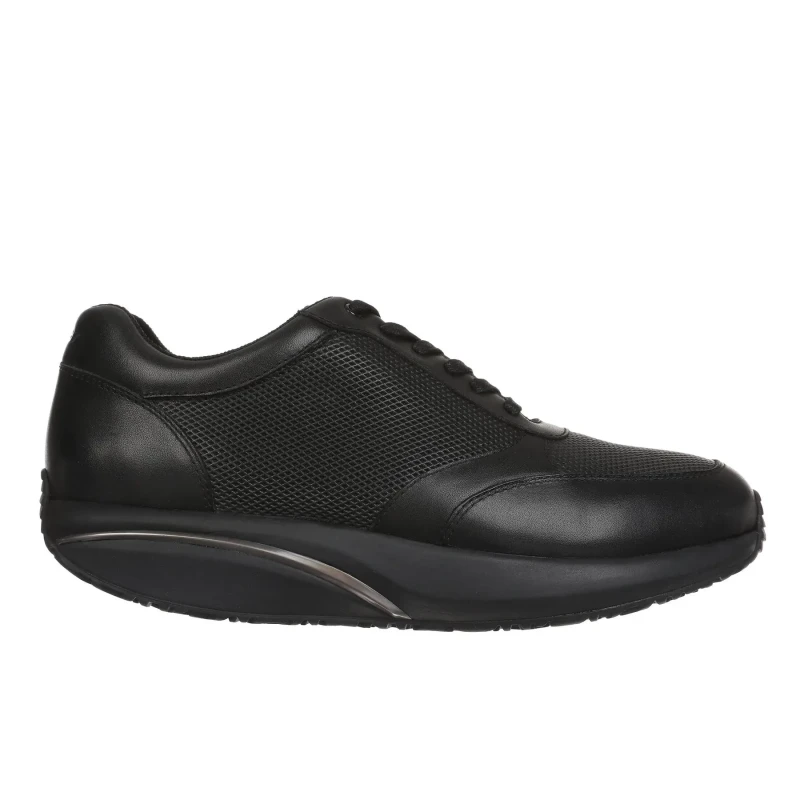 Image of MBT Nafasi 5 Nappa Leather Womens Comfort Trainers - Black - Size:UK 3.5