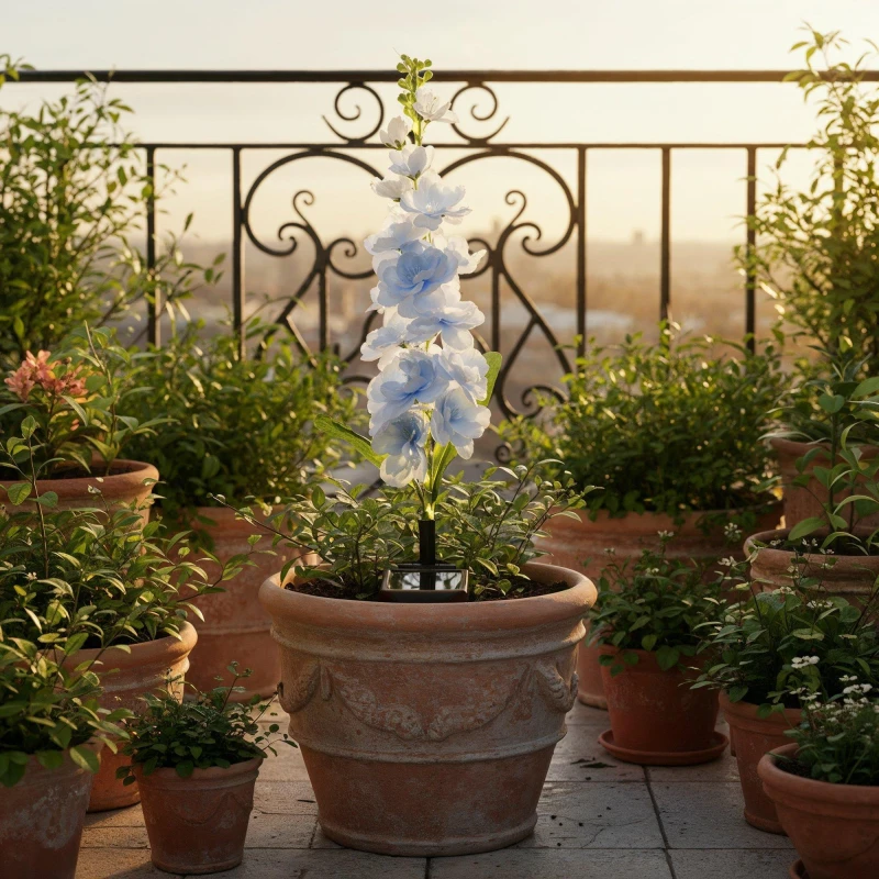 Image of Streetwize Blue Delphinium Solar Lights Blue unisex One Size