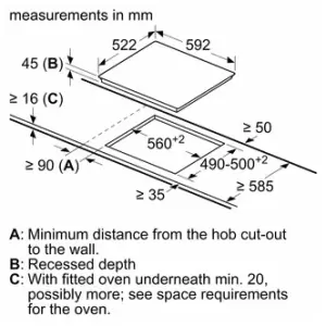 Image of Bosch PKE61RAA8B Serie 4 60cm 4 Zone Frameless Ceramic Hob Black Glass