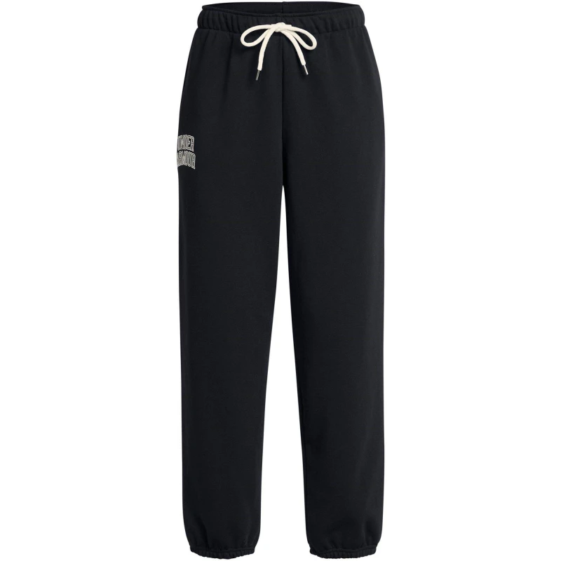 Image of Under Armour Womens Closed Hem Fleece Joggers Black female 8 (XS)