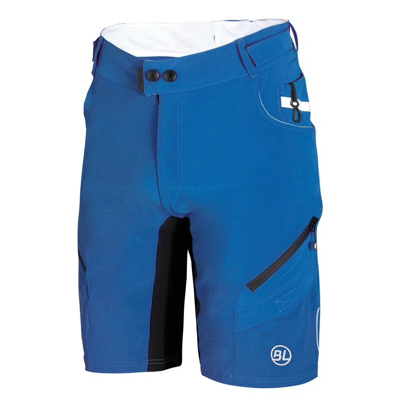 Image of Bicycle Line Mens Trophy Baggy Knee Length MTB Shorts Blue male Small