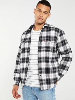 Image of Levis Reversible Jackson Overshirt - White/Black, Size 2XL, Men