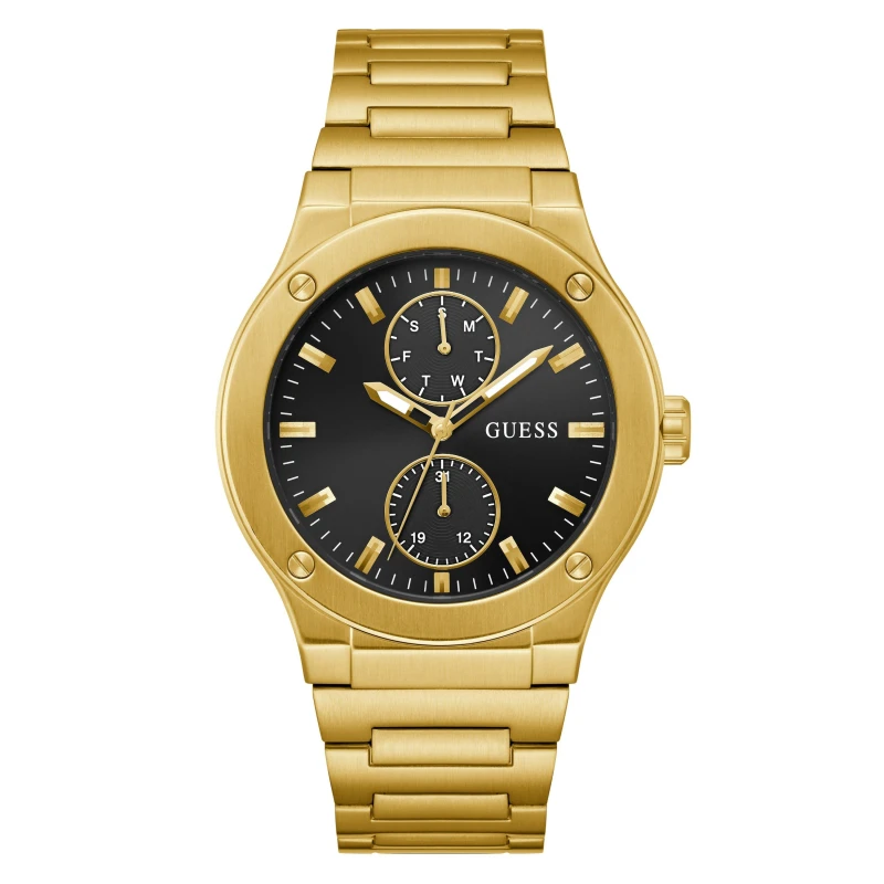 Image of Guess Stainless Steel Multi-Function Watch 15119816 Gold