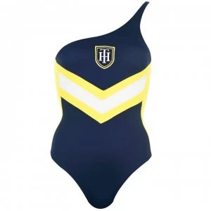 Image of Tommy Bodywear Tommy Hilfiger Logo Swimsuit - 416 NAVY BLAZER