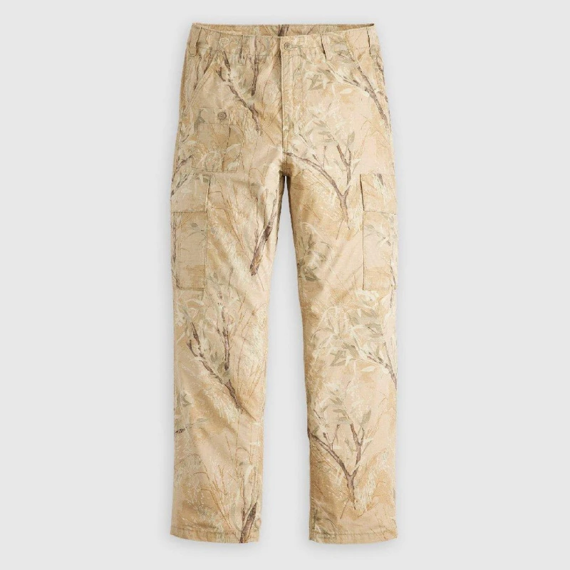 Image of Levis Mens Parachute Cargo Trousers Grass Camo male 29W R