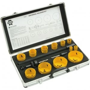 Image of Faithfull 16 Piece Universal Hole Saw Kit
