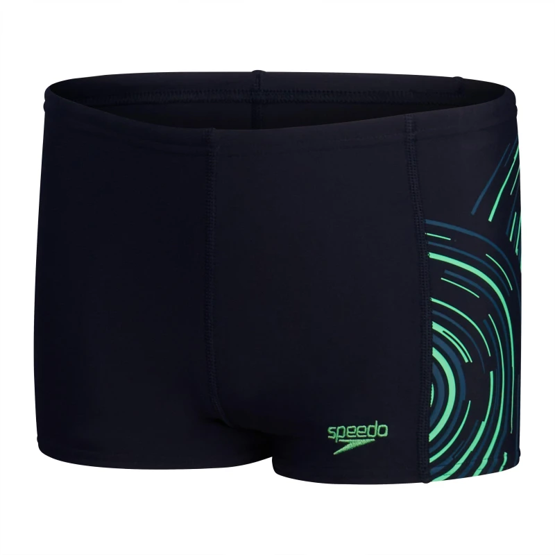 Image of Speedo Plastisol Aquashorts - navy green navy green 5 - 6