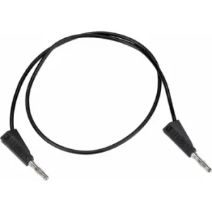 Image of 524591 Test Lead 50cm 4mm Stackable Plugs Black - R-tech