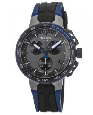 Image of Tissot T-Race Chronograph Blue Strap Mens Watch T111.417.37.441.06 T111.417.37.441.06