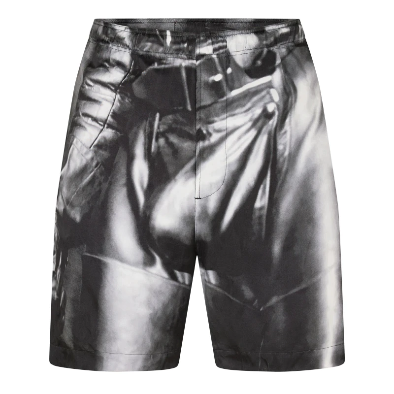 Image of Diesel Unisex Adults Fleece Jogger Shorts Black unisex 3XS (40)