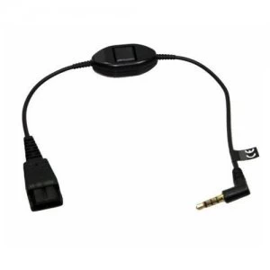 Image of Jabra 8800-00-84 cable interface/gender adapter 3.5mm QD Black
