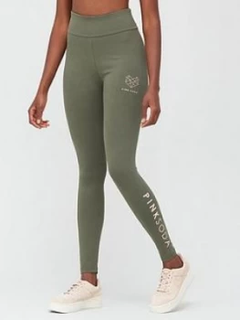 Image of Pink Soda Kane Lifestyle Legging - Khaki