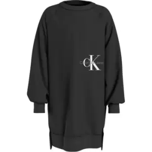 Image of Calvin Klein Jeans Monogram Off Placed Hwk Dress - Black
