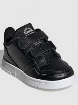 Image of adidas Originals Supercourt Infant Trainer - Black, Size 5