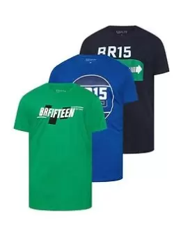 Image of BadRhino 3pk Print T-Shirt, Multi, Size 2XL, Men