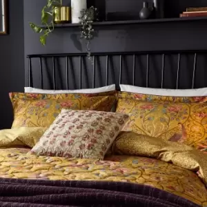 Image of William Morris Seasons By May Double Duvet Cover, Saffron