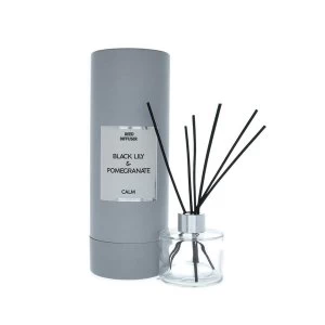 Image of Simple Large Reed Diffuser in Gift Box Black Lily and Pomegranate Scent 150ml