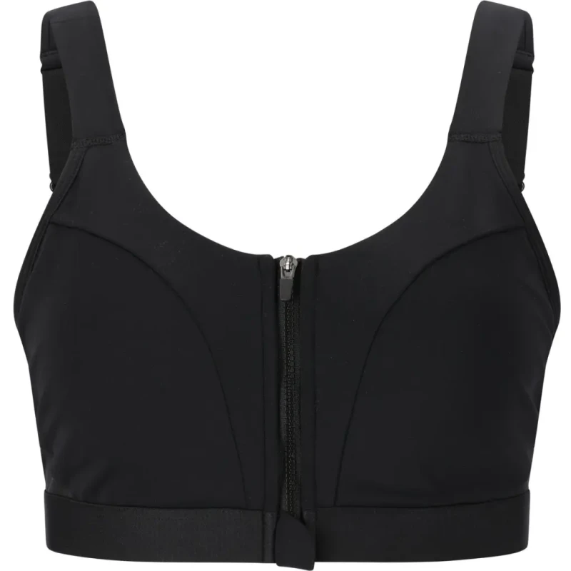 Image of Endurance Womens zip-up sports bra Endurance Crystale Noir Female M