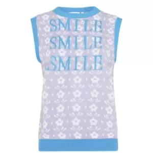 Image of Daisy Street Knitted Vest - Purple