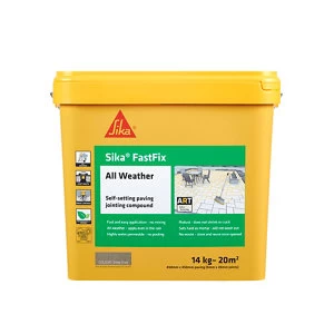 Image of Sika FastFix All Weather Jointing Paving Compound Deep Grey 14kg