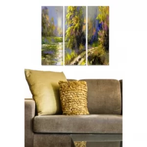 Image of MDF23430388 Multicolor Decorative MDF Painting (3 Pieces)