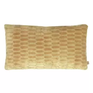 Image of Rialta Geometric Rectangular Cushion Ochre