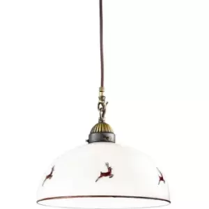 Image of Nonna cozy style pendant light matt glass