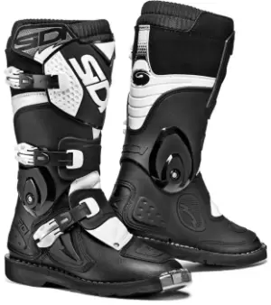 Image of Sidi Flame Kids Motocross Boots Black White