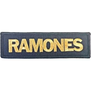 Image of Ramones - Gold Logo Standard Patch