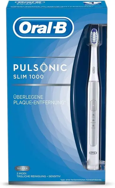 Image of Oral B Pulsonic 1000 Slim Silver Electric toothbrush