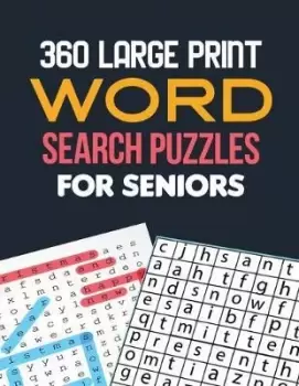 Image of 360 Large Print Word Search Puzzles for Seniors by Voloxx Studio