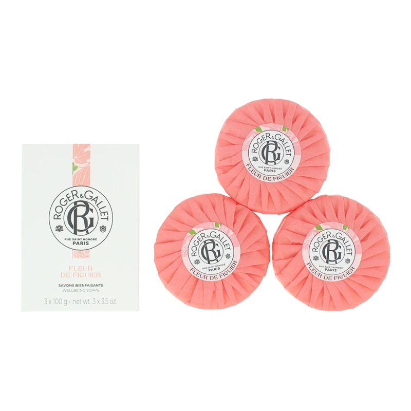 Image of Roger Gallet Fleur De Figuier 3 X Soap 100g