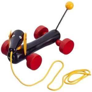 Image of BRIO Wooden Pull Along Small Dachshund